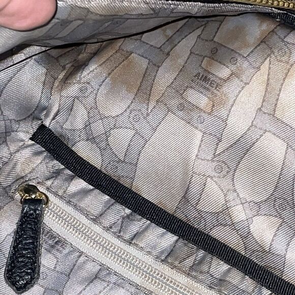 Aimee Kestenberg Tamitha Backpack Black Soft Pebbled Leather Adj Shoulder Strap. - Picture 10 of 15